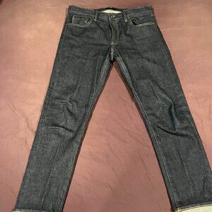 Uniqlo Stretch Selvedge Men's Jeans Dark Wash 34x32